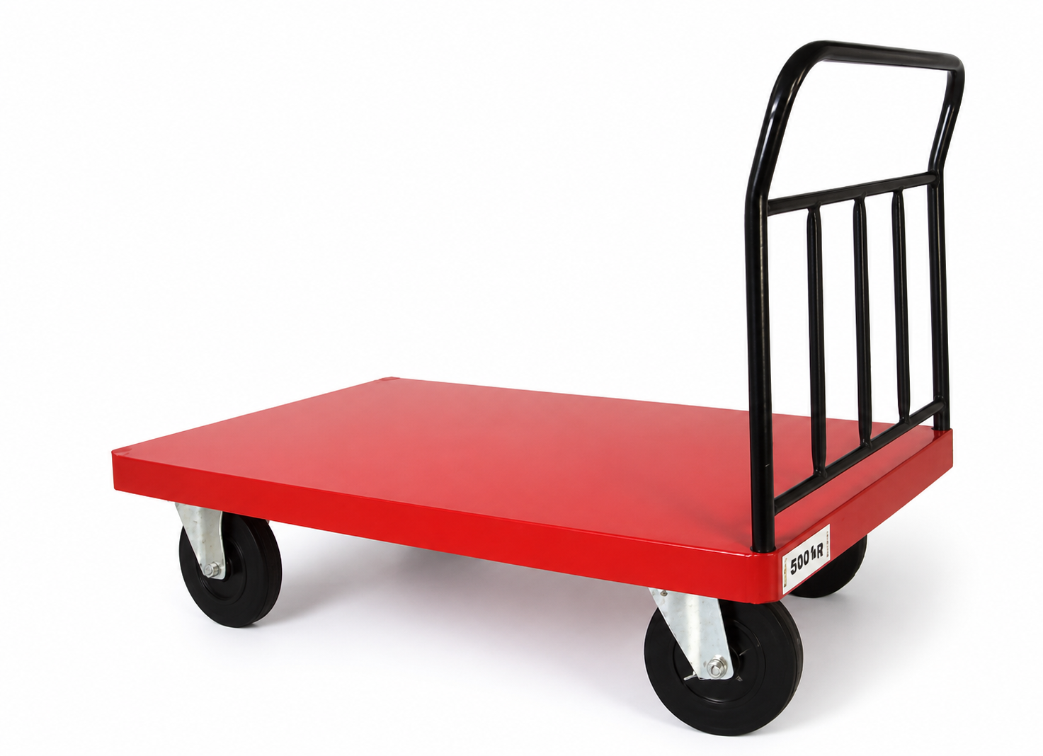 Transportní plošinový vozík OPRO 400 – jedno čelo, 900x650 mm, nosnost 500 kg